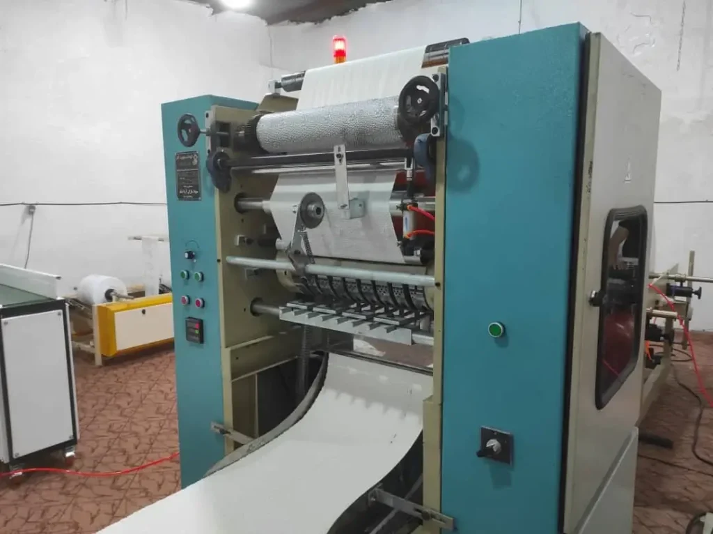 دستگاه دستمال کاغذی فول کات ماشین سازی آمل
